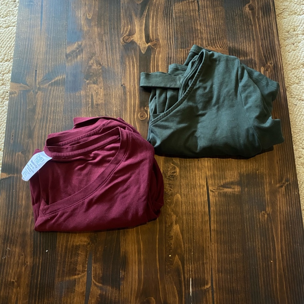 Two maternity shirts
